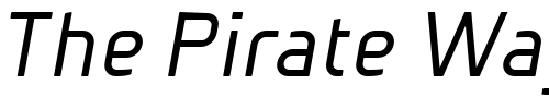 Font : BetaSansNormOblique Custom Text : The Pirate Way Test your own text here Click to download or to view this font on a tshirt that can be custom printed in Bali