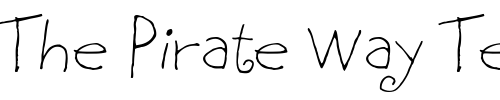Font : BethsCuteHmk Custom Text : The Pirate Way Test your own text here Click to download or to view this font on a tshirt that can be custom printed in Bali