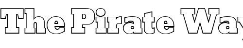 Font : BetonOutPExtBol Custom Text : The Pirate Way Test your own text here Click to download or to view this font on a tshirt that can be custom printed in Bali