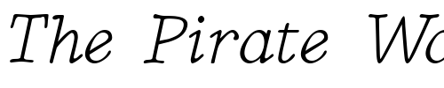 Font : BetterKamp-Italic Custom Text : The Pirate Way Test your own text here Click to download or to view this font on a tshirt that can be custom printed in Bali