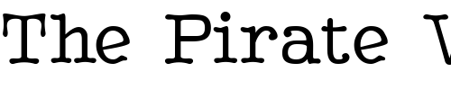 Font : BetterTypeRightMedium Custom Text : The Pirate Way Test your own text here Click to download or to view this font on a tshirt that can be custom printed in Bali