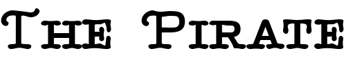 Font : BetterTypeRiteSpec-Bold Custom Text : The Pirate Way Test your own text here Click to download or to view this font on a tshirt that can be custom printed in Bali