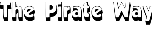 Font : BeurketShadowSSK Custom Text : The Pirate Way Test your own text here Click to download or to view this font on a tshirt that can be custom printed in Bali