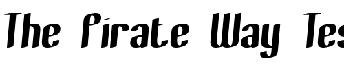 Font : Bewilder-Thick-BRK Custom Text : The Pirate Way Test your own text here Click to download or to view this font on a tshirt that can be custom printed in Bali