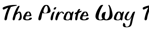 Font : Biffo_Becker Custom Text : The Pirate Way Test your own text here Click to download or to view this font on a tshirt that can be custom printed in Bali