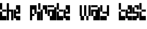 Font : Big-Loada Custom Text : The Pirate Way Test your own text here Click to download or to view this font on a tshirt that can be custom printed in Bali