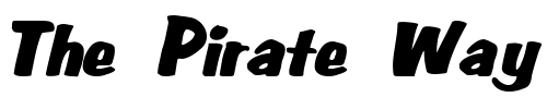 Font : Big-Nib-Extended-Italic Custom Text : The Pirate Way Test your own text here Click to download or to view this font on a tshirt that can be custom printed in Bali