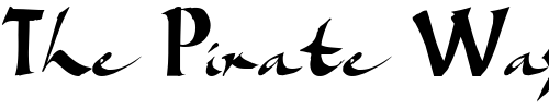 Font : BigBrushFont19-Regular-ttcon Custom Text : The Pirate Way Test your own text here Click to download or to view this font on a tshirt that can be custom printed in Bali