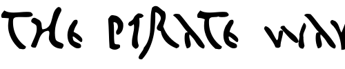 Font : BigCaesar-Medium Custom Text : The Pirate Way Test your own text here Click to download or to view this font on a tshirt that can be custom printed in Bali