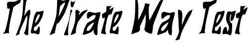 Font : BigDaddyCondensed-Oblique Custom Text : The Pirate Way Test your own text here Click to download or to view this font on a tshirt that can be custom printed in Bali