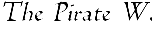 Font : BilboDisplay-Italic Custom Text : The Pirate Way Test your own text here Click to download or to view this font on a tshirt that can be custom printed in Bali