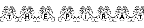 Font : BillyBear-Bunny Custom Text : The Pirate Way Test your own text here Click to download or to view this font on a tshirt that can be custom printed in Bali