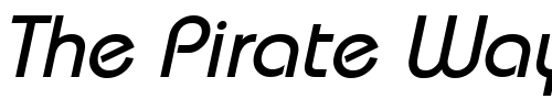 Font : Bimini-Italic Custom Text : The Pirate Way Test your own text here Click to download or to view this font on a tshirt that can be custom printed in Bali