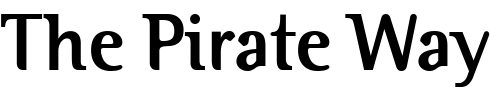 Font : Binary-ITC-Bold Custom Text : The Pirate Way Test your own text here Click to download or to view this font on a tshirt that can be custom printed in Bali