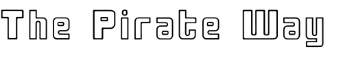 Font : Bio-disc Custom Text : The Pirate Way Test your own text here Click to download or to view this font on a tshirt that can be custom printed in Bali
