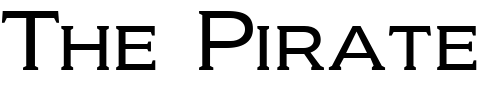 Font : Biondi-Light Custom Text : The Pirate Way Test your own text here Click to download or to view this font on a tshirt that can be custom printed in Bali
