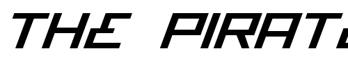 Font : Bionic-Type-Expanded-Italic Custom Text : The Pirate Way Test your own text here Click to download or to view this font on a tshirt that can be custom printed in Bali
