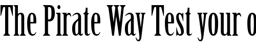 Font : Birch Custom Text : The Pirate Way Test your own text here Click to download or to view this font on a tshirt that can be custom printed in Bali