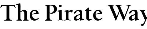 Font : Birka-SemiBold Custom Text : The Pirate Way Test your own text here Click to download or to view this font on a tshirt that can be custom printed in Bali