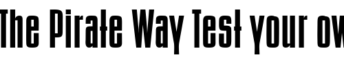 Font : BisteckBold Custom Text : The Pirate Way Test your own text here Click to download or to view this font on a tshirt that can be custom printed in Bali