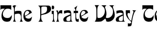 Font : BistroSSK-Regular Custom Text : The Pirate Way Test your own text here Click to download or to view this font on a tshirt that can be custom printed in Bali