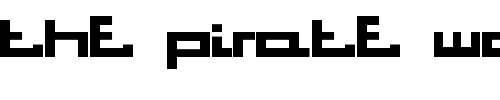 Font : Bitstorm-SQUARE Custom Text : The Pirate Way Test your own text here Click to download or to view this font on a tshirt that can be custom printed in Bali