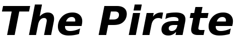 Font : Bitstream-Vera-Sans-Bold-Oblique Custom Text : The Pirate Way Test your own text here Click to download or to view this font on a tshirt that can be custom printed in Bali