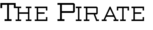 Font : BivouacSCapsSSK-Bold Custom Text : The Pirate Way Test your own text here Click to download or to view this font on a tshirt that can be custom printed in Bali