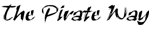 Font : Black-Ink Custom Text : The Pirate Way Test your own text here Click to download or to view this font on a tshirt that can be custom printed in Bali