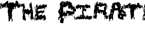 Font : Black-Shirt-Slime-Trail Custom Text : The Pirate Way Test your own text here Click to download or to view this font on a tshirt that can be custom printed in Bali