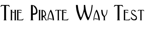 Font : BlackAdderII-No Custom Text : The Pirate Way Test your own text here Click to download or to view this font on a tshirt that can be custom printed in Bali