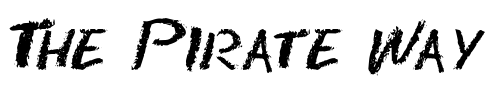 Font : BlackBoardDisplaySCapsSSK-Italic Custom Text : The Pirate Way Test your own text here Click to download or to view this font on a tshirt that can be custom printed in Bali