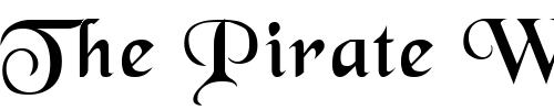 Font : BlackChancery-Regular Custom Text : The Pirate Way Test your own text here Click to download or to view this font on a tshirt that can be custom printed in Bali