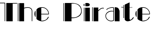 Font : BlackTieEngravedDisplaySSK Custom Text : The Pirate Way Test your own text here Click to download or to view this font on a tshirt that can be custom printed in Bali