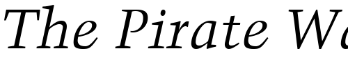 Font : Blackford-SSi-Italic Custom Text : The Pirate Way Test your own text here Click to download or to view this font on a tshirt that can be custom printed in Bali