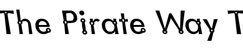 Font : Blacksmith-Delight-Lefty Custom Text : The Pirate Way Test your own text here Click to download or to view this font on a tshirt that can be custom printed in Bali