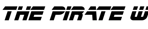 Font : BladeCutThruOblique Custom Text : The Pirate Way Test your own text here Click to download or to view this font on a tshirt that can be custom printed in Bali