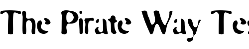 Font : Blearex Custom Text : The Pirate Way Test your own text here Click to download or to view this font on a tshirt that can be custom printed in Bali