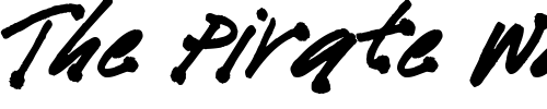 Font : Bleedblob-BTN Custom Text : The Pirate Way Test your own text here Click to download or to view this font on a tshirt that can be custom printed in Bali