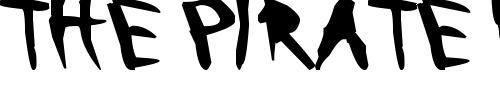Font : Bleeding-Trough Custom Text : The Pirate Way Test your own text here Click to download or to view this font on a tshirt that can be custom printed in Bali