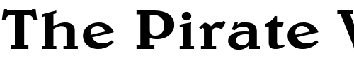 Font : Blew-Wide-Normal Custom Text : The Pirate Way Test your own text here Click to download or to view this font on a tshirt that can be custom printed in Bali