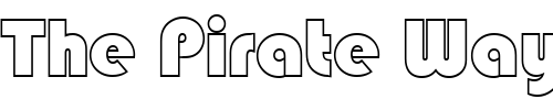 Font : BlippoBlaOutP Custom Text : The Pirate Way Test your own text here Click to download or to view this font on a tshirt that can be custom printed in Bali