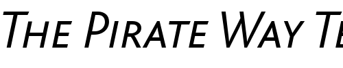 Font : BlissCaps-LightItalic Custom Text : The Pirate Way Test your own text here Click to download or to view this font on a tshirt that can be custom printed in Bali