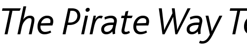 Font : BlissLightItalic Custom Text : The Pirate Way Test your own text here Click to download or to view this font on a tshirt that can be custom printed in Bali