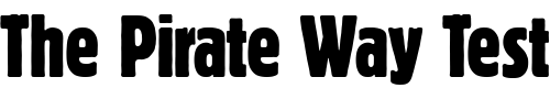 Font : Block-Berthold-Extra-Condensed Custom Text : The Pirate Way Test your own text here Click to download or to view this font on a tshirt that can be custom printed in Bali