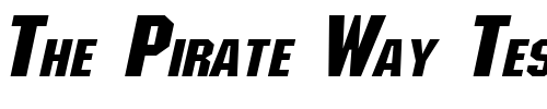Font : Block-Wide-BoldItalic Custom Text : The Pirate Way Test your own text here Click to download or to view this font on a tshirt that can be custom printed in Bali