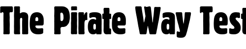 Font : BlockBE-ExtraCn Custom Text : The Pirate Way Test your own text here Click to download or to view this font on a tshirt that can be custom printed in Bali