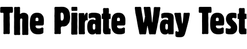 Font : BlockBerthold-ExtraCondensed Custom Text : The Pirate Way Test your own text here Click to download or to view this font on a tshirt that can be custom printed in Bali