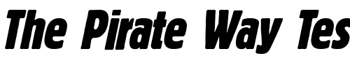 Font : BlockBerthold-ExtraCondensed-Italic Custom Text : The Pirate Way Test your own text here Click to download or to view this font on a tshirt that can be custom printed in Bali