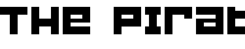 Font : BlockBit Custom Text : The Pirate Way Test your own text here Click to download or to view this font on a tshirt that can be custom printed in Bali